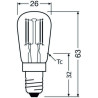 Ledvance LED T26 P 2.8W 827 FIL, E14, 250lm, 2700K, warmweiß, LED-Lampe für Kühlschränke