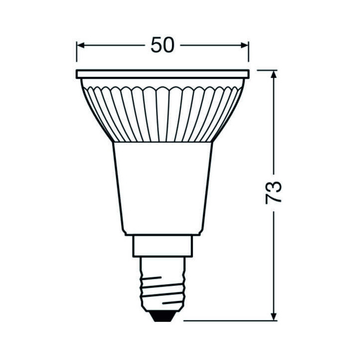 Ledvance LED PAR16 50 36° P 4.8W/927, E14, 350lm, 2700K, warmweiß, LED-Reflektor 36°, dimmbar