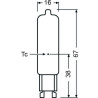 Osram LED BASE PIN G9, 2.6W/827, 300lm, 67mm, 2700K, warmweiß