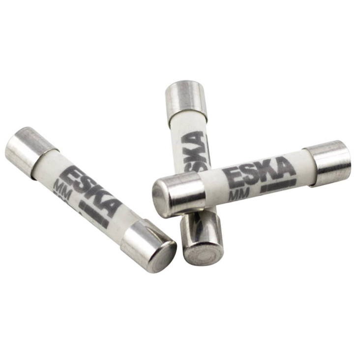 ESKA 632.408 Multimetersicherung 6,3x32 mm, 125 mA - FF- superflinkes Abschaltvermögen, 1 Stück