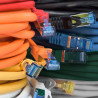 Netzwerkkabel, RJ-45 Stecker - RJ45-Stecker, CAT 7, S/FTP, halogenfrei, grün, 0,25 m