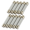 Seki Keramiksicherung 6x30 mm, 500 mA - F - flinkes Abschaltvermögen, 10 Stück