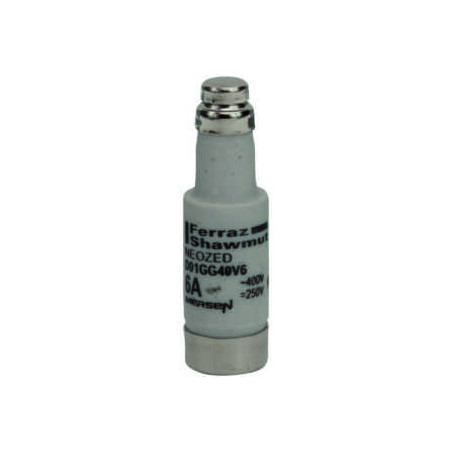 Mersen D01GG40V6, D01-Sicherungseinsatz Neozed, AC 230/400V, DC 250V, 6 A grün
