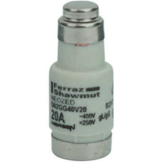 Mersen D02GG40V25, D02-Sicherungseinsatz Neozed, AC 230/400V, DC 250V, 25 A gelb