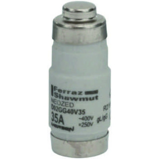 Mersen D02GG40V35, D02-Sicherungseinsatz Neozed, AC 230/400V, DC 250V, 35 A schwarz