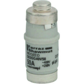 Mersen D02GG40V50, D02-Sicherungseinsatz Neozed, AC 230/400V, DC 250V, 50 A weiß