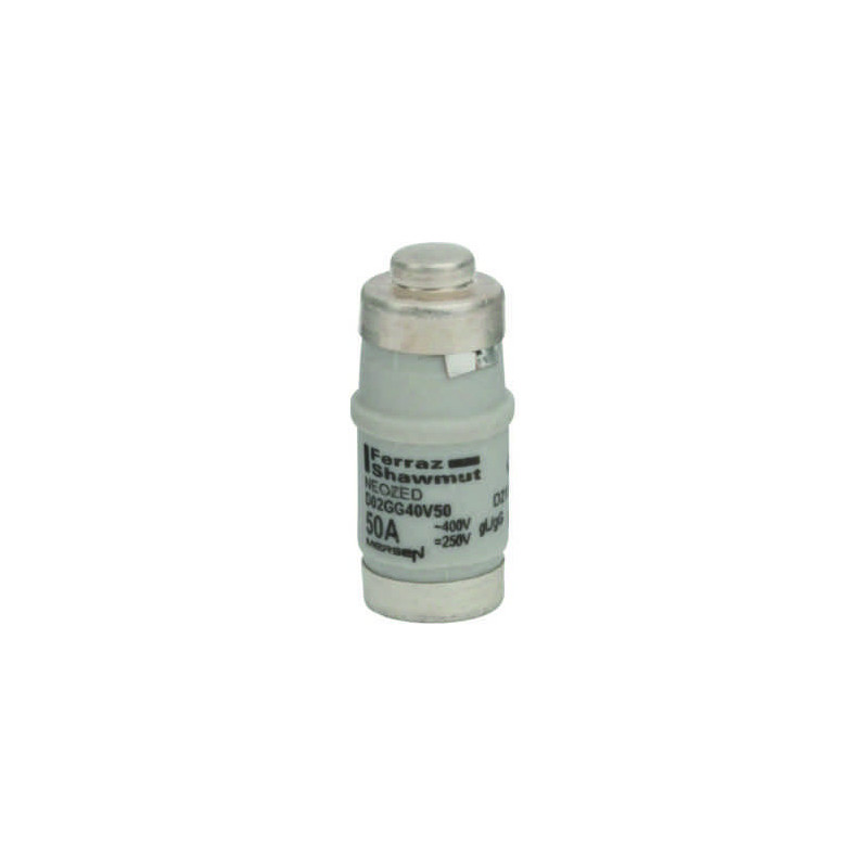 Mersen D02GG40V50, D02-Sicherungseinsatz Neozed, AC 230/400V, DC 250V, 50 A weiß