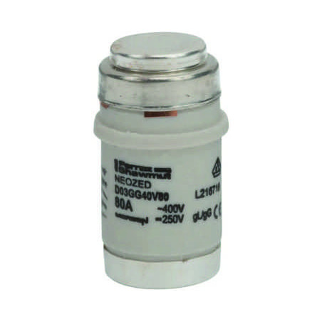 Mersen D03GG40V100, D03-Sicherungseinsatz Neozed, AC 230/400V, DC 250V, 100 A rot