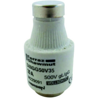 Mersen DIIIGG50V35, DIII-Sicherungseinsatz Diazed, AC 500V, DC 5050V, 35 A schwarz