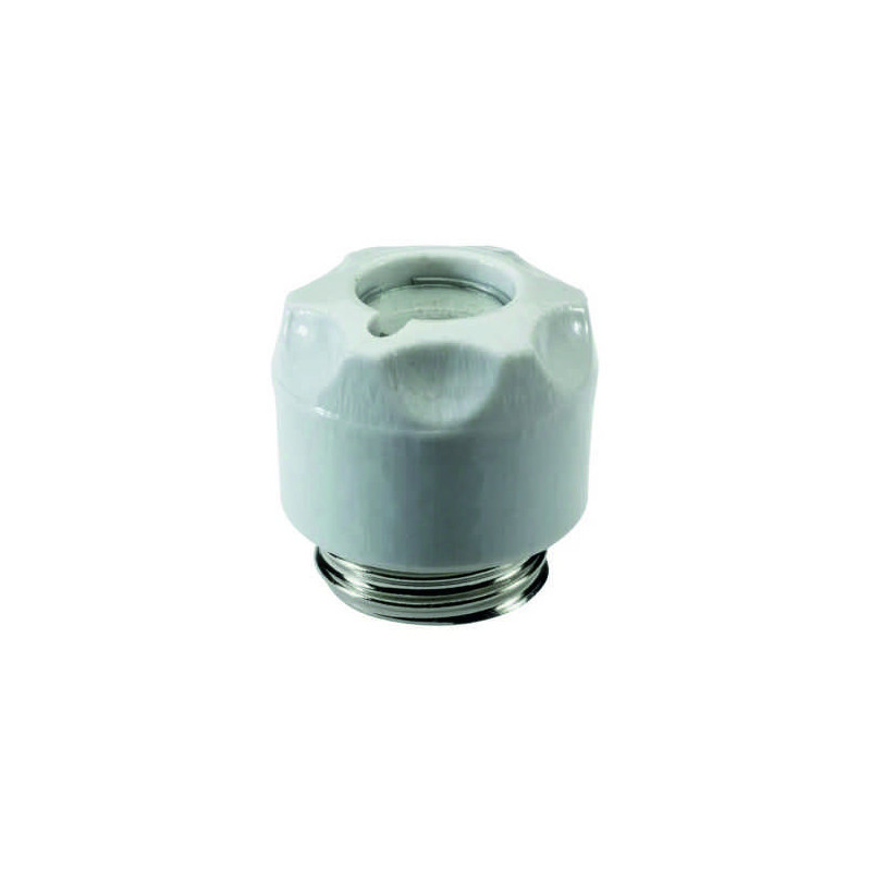 Mersen 00591.000200 Schraubkappe DIII, 63A, E33, Porzellan mit Prüfloch
