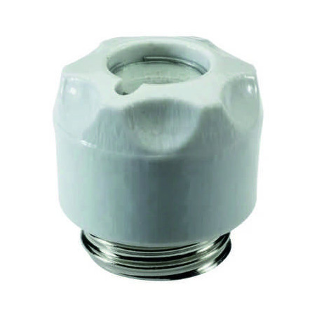 Mersen 00591.000200 Schraubkappe DIII, 63A, E33, Porzellan mit Prüfloch