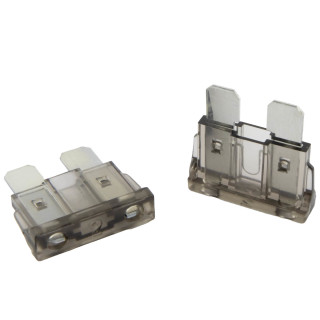 KFZ Flachstecksicherung, 2A Standard, grau, 5 Stück