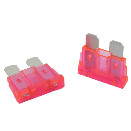 KFZ Flachstecksicherung, 4A Standard, pink, 5 Stück