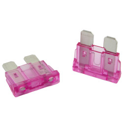 KFZ Flachstecksicherung, 3A Standard, violett, 5 Stück