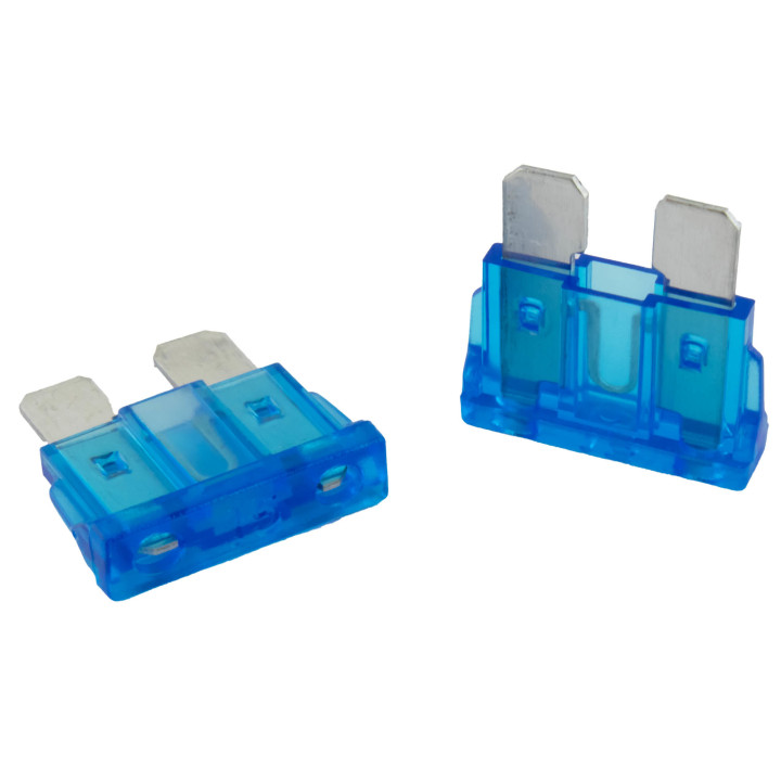 KFZ Flachstecksicherung, 15A Standard, blau, 5 Stück