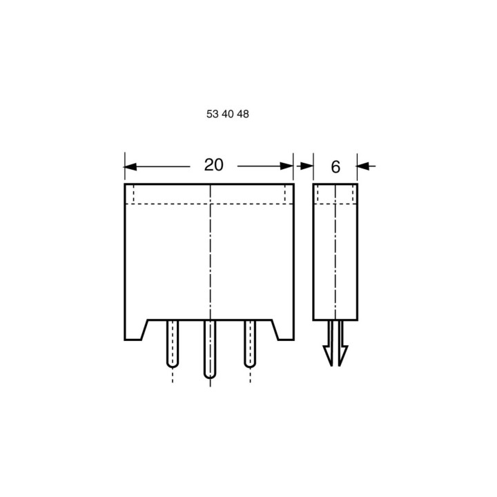 ESKA 380.000 Sicherungshalter Passend für Flachsicherung Standard,  20A, 32 V/DC, 1 Stück