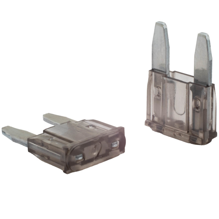 KFZ Flachstecksicherung, 2A Mini, grau, 5 Stück