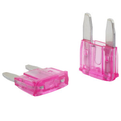 KFZ Flachstecksicherung, 3A Mini, violett, 5 Stück
