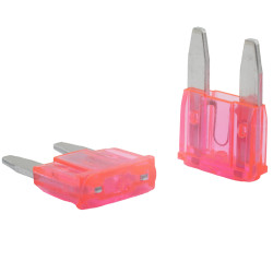 KFZ Flachstecksicherung, 4A Mini, pink, 5 Stück