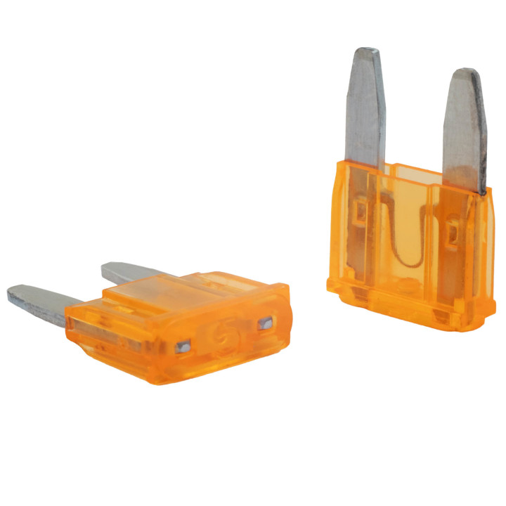 KFZ Flachstecksicherung, 5A Mini, hellbraun, 5 Stück