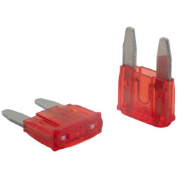 KFZ Flachstecksicherung, 10A Mini, rot, 5 Stück