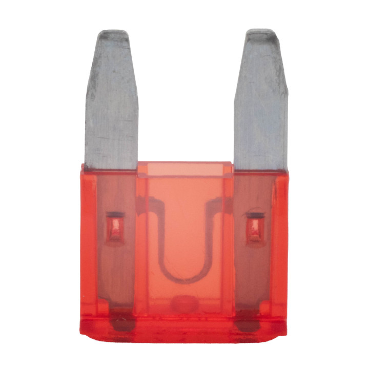 KFZ Flachstecksicherung, 10A Mini, rot, 5 Stück