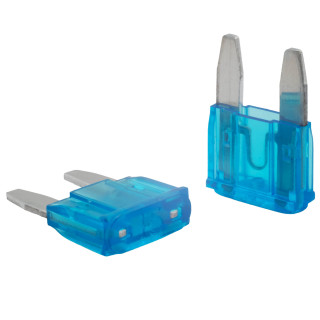 KFZ Flachstecksicherung, 15A Mini, blau, 5 Stück