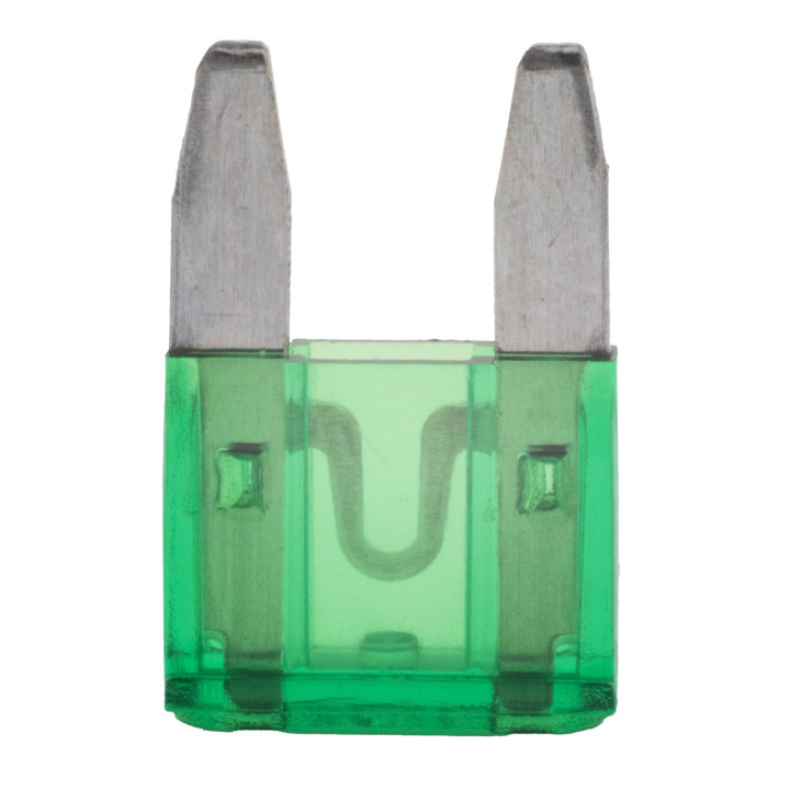 KFZ Flachstecksicherung, 30A Mini, grün, 5 Stück