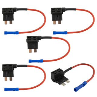 KFZ Sicherungshalter Stromdieb für KFZ Flackstecksicherungen Standard, 5 Stück