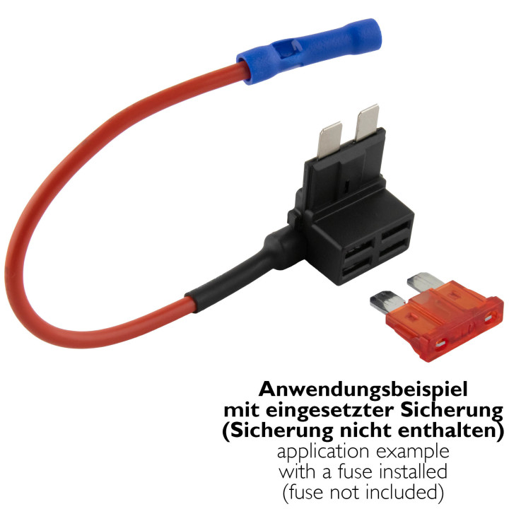 KFZ Sicherungshalter Stromdieb für KFZ Flackstecksicherungen Standard, 5 Stück