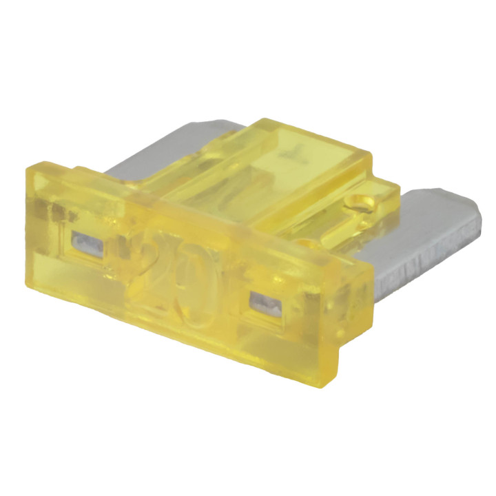 KFZ Flachstecksicherung Mini Low Profile, 20A, gelb, 5 Stück