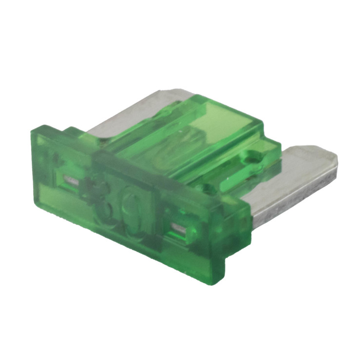 KFZ Flachstecksicherung Mini Low Profile, 30A, grün, 5 Stück