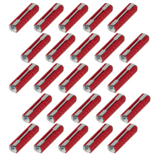 Torpedosicherung mit konischen Kontaktflächen, 16A, rot, 25 Stück