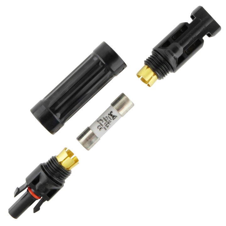 DC Solar Sicherungshalter PnP, 1000V, 32A, inkl. 15A Sicherung