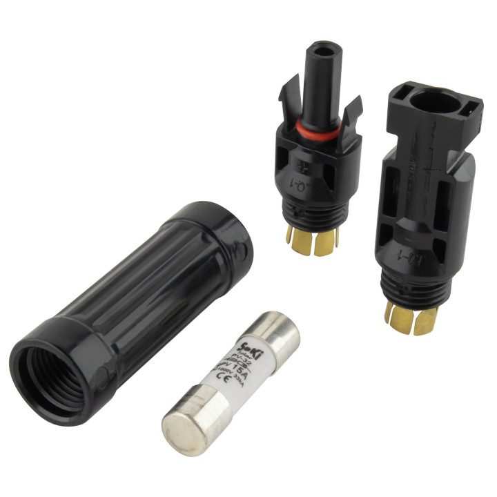 DC Solar Sicherungshalter PnP, 1000V, 32A, inkl. 15A Sicherung