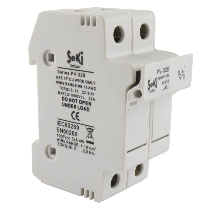 DC Solar Sicherungshalter 2P, 1000V, 32A