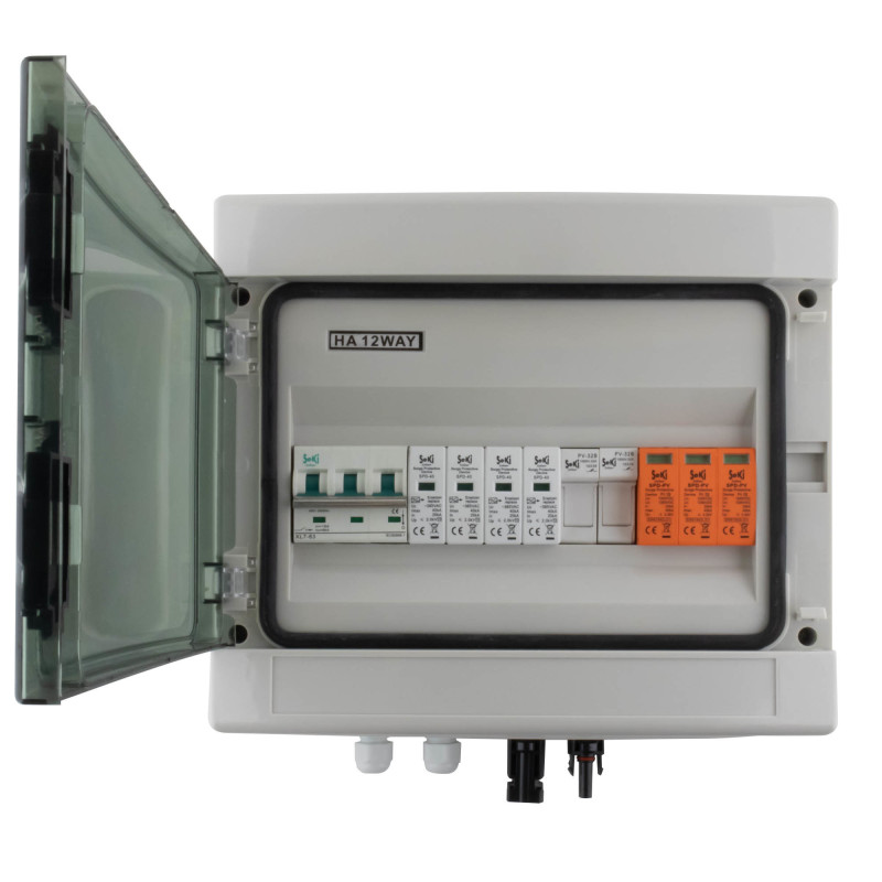 Solar Anschlusskasten, DC 1 String 12M T2, 1000V
