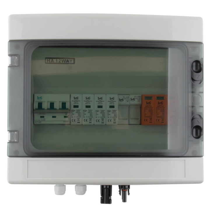 Solar Anschlusskasten, DC 1 String 12M T2, 1000V