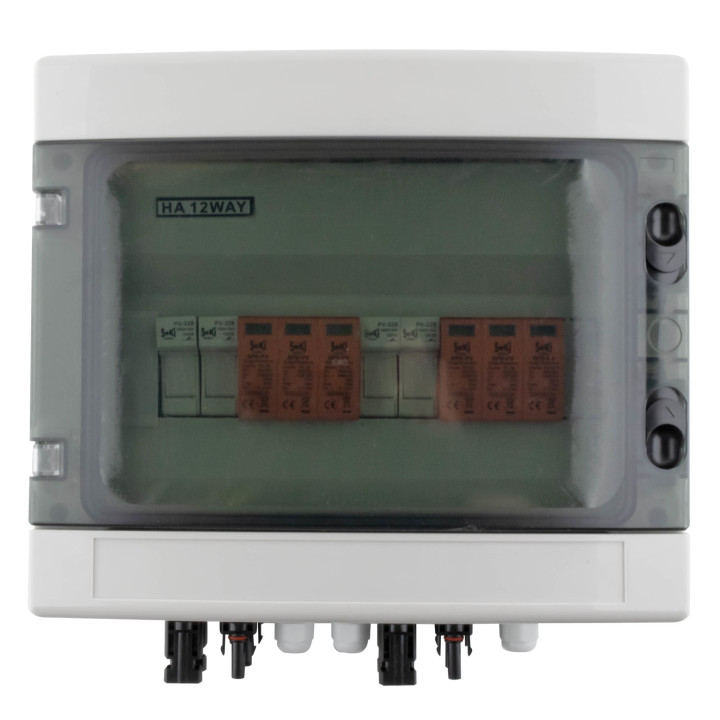 Solar Anschlusskasten, DC 2 String 12M T2, 1000V