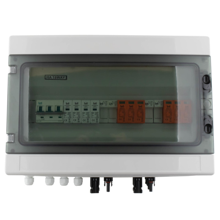 Solar Anschlusskasten, DC 2 String 18M T2, 1000V