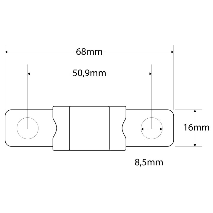 Mega Hochstromsicherung Sicherung 300A, 2 Stück