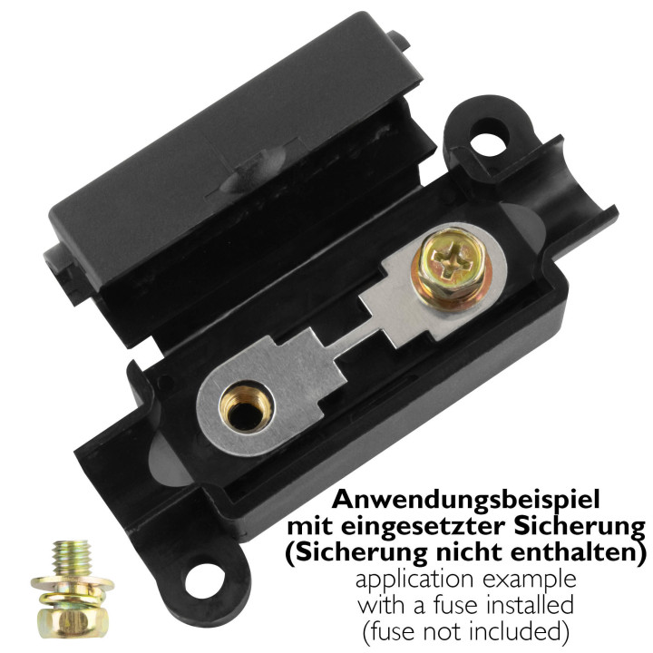 Sicherungshalter ANL, Blatt- und Streifensicherung