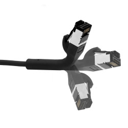 Netzwerkkabel, RJ-45 Stecker - RJ45-Stecker, CAT 8.1, U/FTP, flexible Stecker, für 25/40 GBASE Anwendungen, 2,0 m