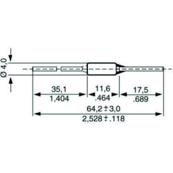 Temperatursicherung ESKA 770.167, 167°C, 10A 250 V/AC, (Ø) 4mm