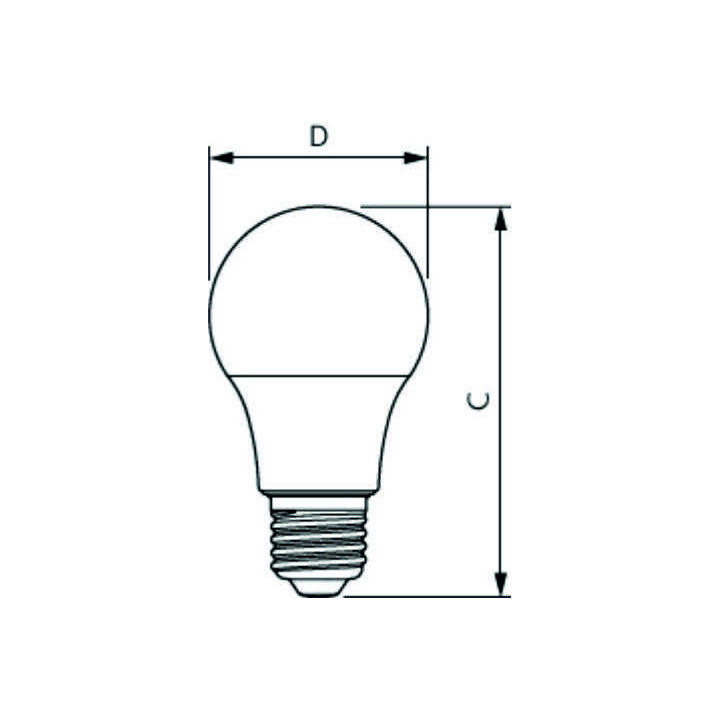 Philips CoreProbulb LED A60, 8W/827, E27 Glühlampe, 806lm, 16897800, 2700K, warmweiß, matt