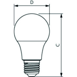 Philips CoreProbulb LED A60, 10W/827, E27 Glühlampe, 1055lm, 16899200, 2700K, warmweiß, matt