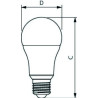 Philips CoreProbulb LED A60, 13W/840, E27 Glühlampe, 1521lm, 16907400, 4000K, kaltweiß, matt