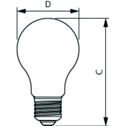 Philips CorePro LEDbulb A60, 4.3W/827, 2700K, E27, 470lm, 34716800, LED-Filament-Glühlampe, warmweiß, klar