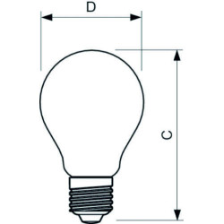 Philips CorePro LEDbulb A60, 7W/827, 2700K, E27, 806lm, 38003500, LED-Filament-Glühlampe, warmweiß, klar