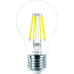 Philips Master Value LEDbulb A60, 3,4W/927, 2700K, E27, 470lm, 35481400, LED-Filament-Glühlampe, warmweiß, dimmbar, klar